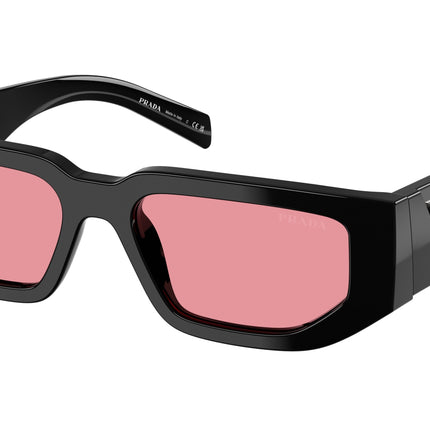 Prada PR09ZSF Rectangle Sunglasses  16K30L-Black 55-140-17 - Color Map Black