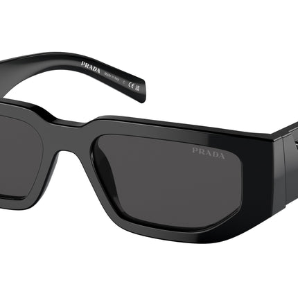 Prada PR09ZS Rectangle Sunglasses  1AB5S0-Black 54-140-18 - Color Map Black