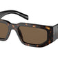 Prada PR09ZS Rectangle Sunglasses  2AU06B-Tortoise 54-140-18 - Color Map Tortoise