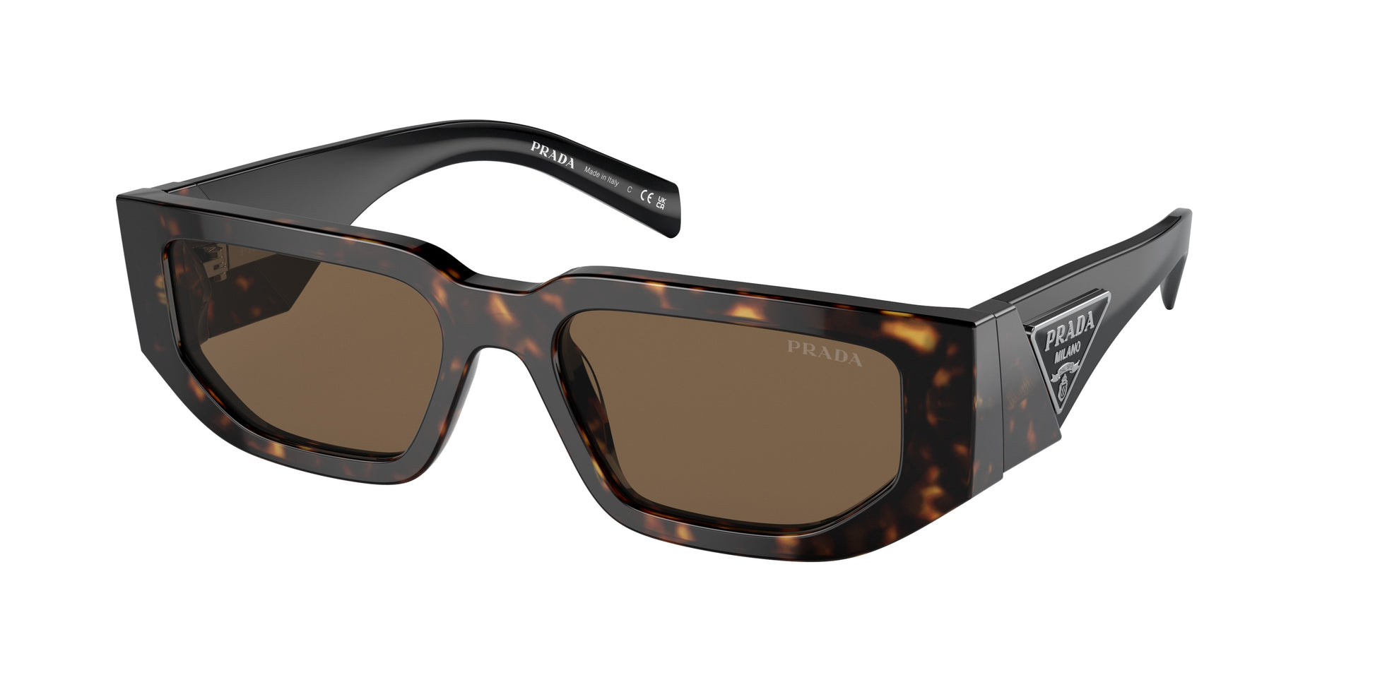 Prada PR09ZS Rectangle Sunglasses  2AU06B-Tortoise 54-140-18 - Color Map Tortoise