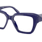 Prada PR09ZV Square Eyeglasses  18D1O1-Marmo Baltico 51-140-17 - Color Map White