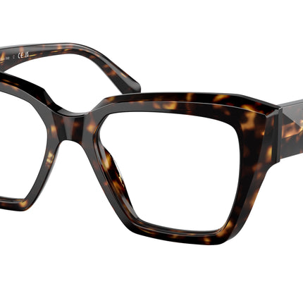 Prada PR09ZV Square Eyeglasses  2AU1O1-Tortoise 51-140-17 - Color Map Tortoise