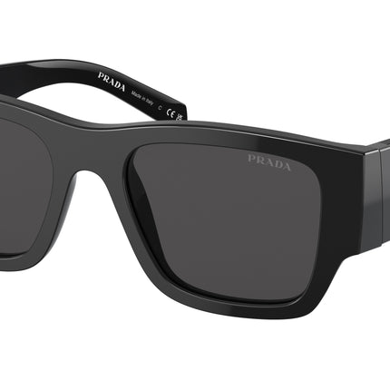 Prada PR10ZSF Pillow Sunglasses  1AB5S0-Black 55-140-19 - Color Map Black