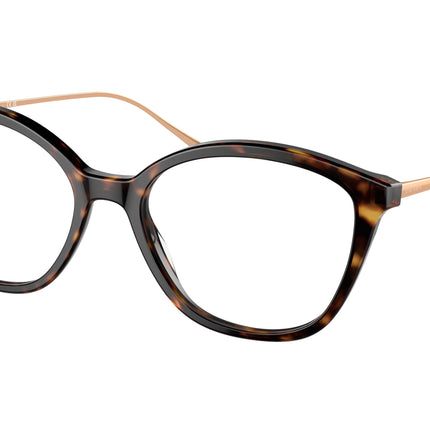 Prada CONCEPTUAL PR11VV Square Eyeglasses  2AU1O1-Havana 53-140-17 - Color Map Tortoise