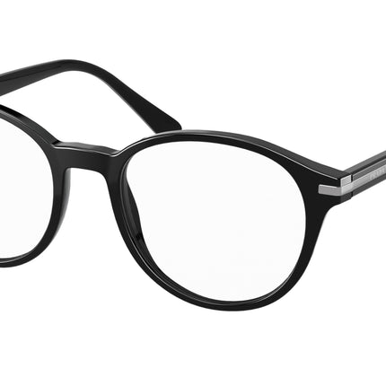 Prada PR13WVF Phantos Eyeglasses  1AB1O1-Black 51-145-19 - Color Map Black