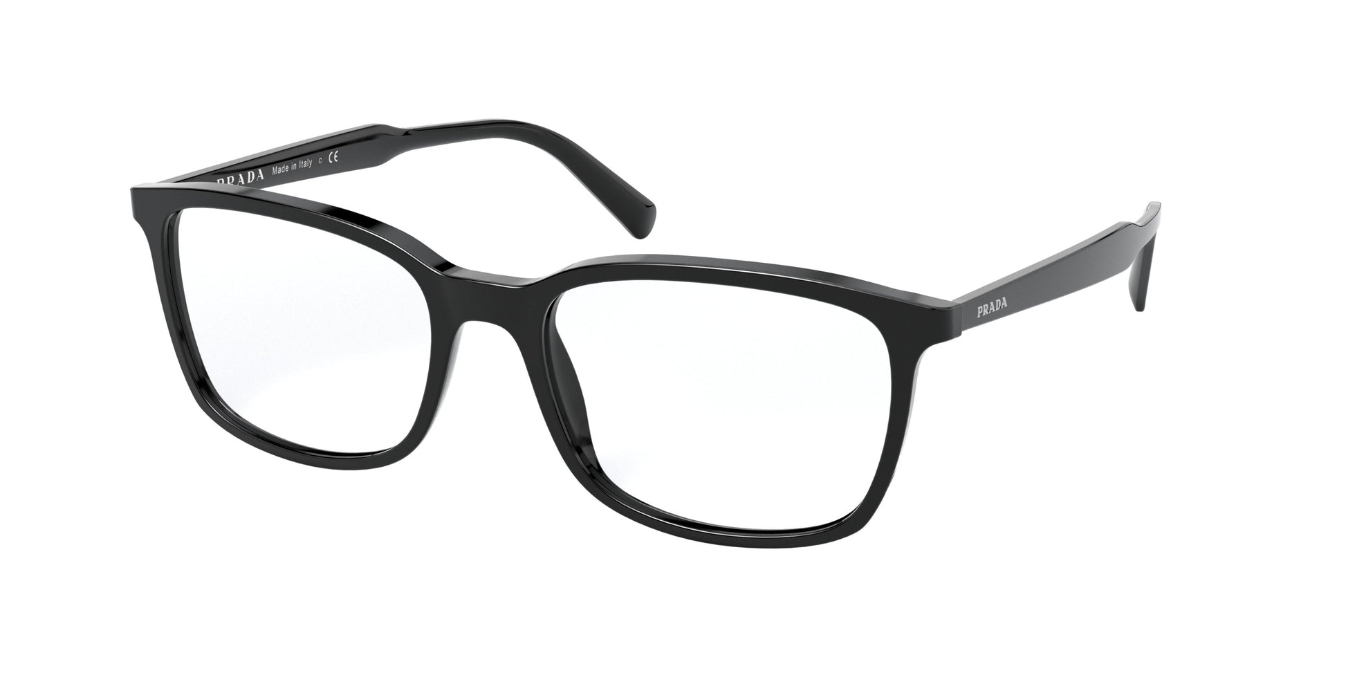 Prada CONCEPTUAL PR13XV Pillow Eyeglasses  1AB1O1-Black 55-145-18 - Color Map Black