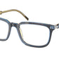 Prada PR13YVF Rectangle Eyeglasses  ZXH1O1-Denim Tortoise 56-145-18 - Color Map Tortoise