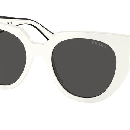 Prada PR14WS Cat Eye Sunglasses  1425S0-Talc 52-140-20 - Color Map White