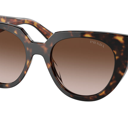 Prada PR14WS Cat Eye Sunglasses  2AU6S1-Tortoise 52-140-20 - Color Map Tortoise