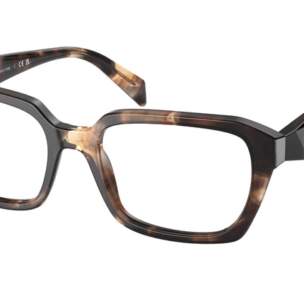 Prada PR14ZV Irregular Eyeglasses  07R1O1-Havana 54-145-18 - Color Map Tortoise