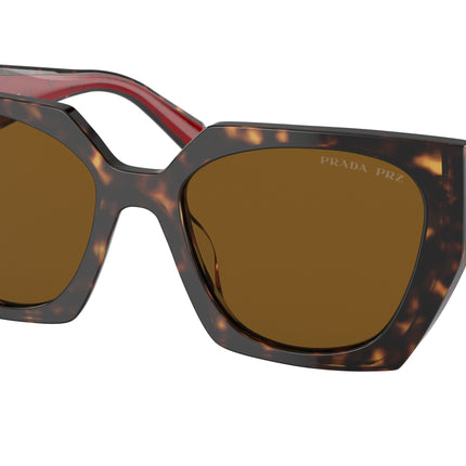Prada PR15WS Rectangle Sunglasses  2AU5Y1-Tortoise 54-140-19 - Color Map Tortoise