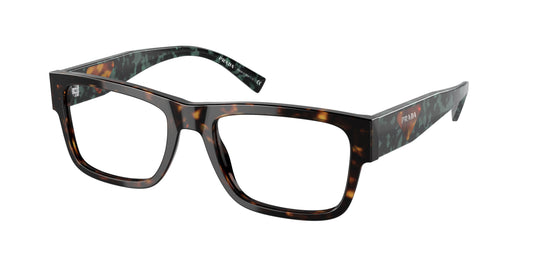 Prada PR15YVF Rectangle Eyeglasses  23B1O1-Havana 56-145-18 - Color Map Tortoise