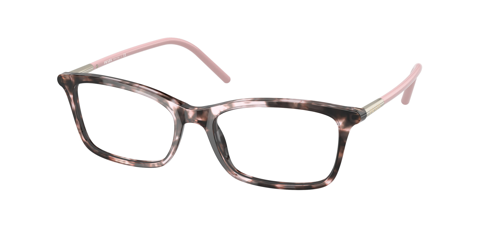 Prada PR16WV Rectangle Eyeglasses  ROJ1O1-Orchid Tortoise 52-140-17 - Color Map Tortoise