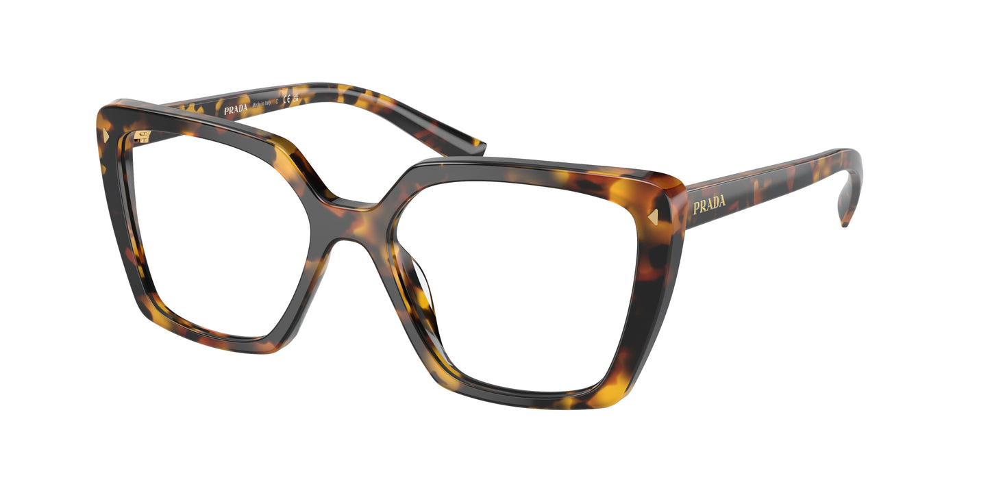 Prada PR16ZV Square Eyeglasses  VAU1O1-Havana 53-145-17 - Color Map Tortoise