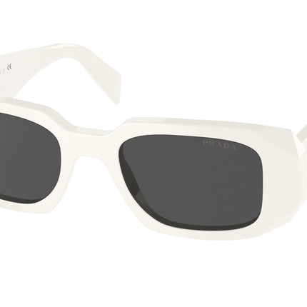 Prada PR17WSF Rectangle Sunglasses  1425S0-Talc 51-145-20 - Color Map White