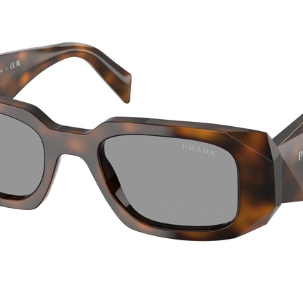 Prada PR17WSF Rectangle Sunglasses  20D50Q-Juniper Tortoise 51-145-20 - Color Map Havana