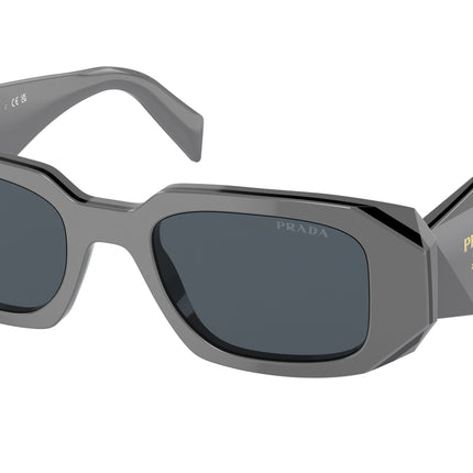Prada PR17WS Rectangle Sunglasses  11N09T-Marble Black 49-145-20 - Color Map Black
