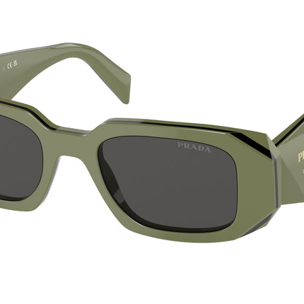 Prada PR17WS Rectangle Sunglasses  13N5S0-Sage/Black 49-145-20 - Color Map Green