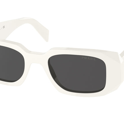 Prada PR17WS Rectangle Sunglasses  1425S0-Talc 49-145-20 - Color Map White