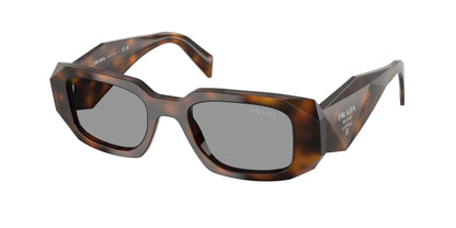 Prada PR17WS Rectangle Sunglasses  20D50Q-Juniper Tortoise 49-145-20 - Color Map Havana