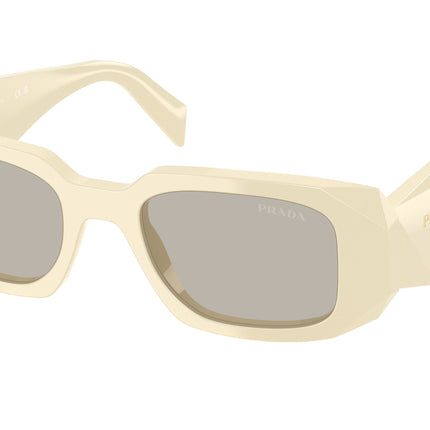 Prada PR17WS Rectangle Sunglasses  21D5J2-White Milk 49-145-20 - Color Map White