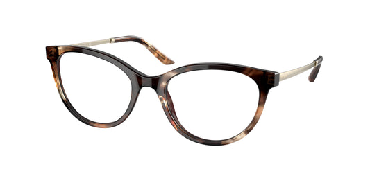 Prada PR17WV Oval Eyeglasses  07R1O1-Caramel Tortoise 51-140-19 - Color Map Tortoise