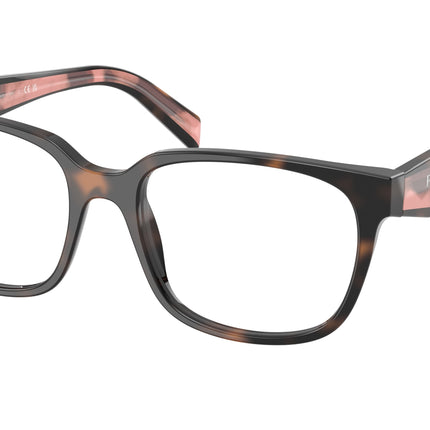 Prada PR17ZVF Rectangle Eyeglasses  23A1O1-Mauve Tortoise 55-140-17 - Color Map Tortoise