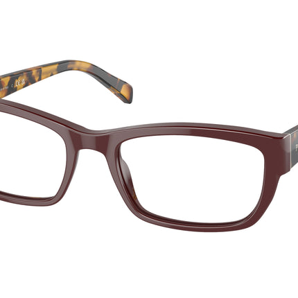 Prada HERITAGE PR18OV Rectangle Eyeglasses  13G1O1-Etruscan 54-135-18 - Color Map Orange