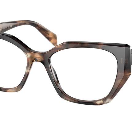 Prada PR18WV Irregular Eyeglasses  07R1O1-Caramel Tortoise 54-145-17 - Color Map Tortoise