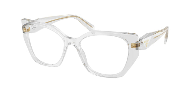 Prada PR18WV Irregular Eyeglasses  12R1O1-Transparent Grey 54-145-17 - Color Map Grey