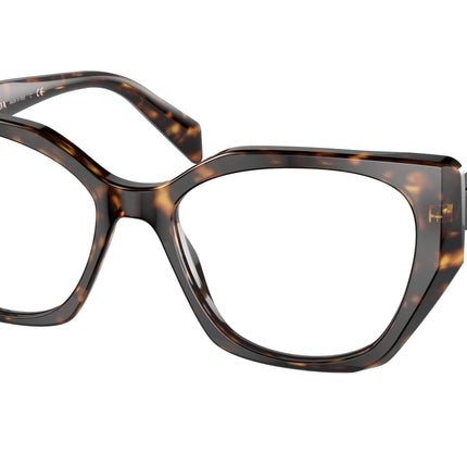 Prada PR18WV Irregular Eyeglasses  2AU1O1-Tortoise 54-145-17 - Color Map Tortoise