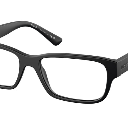 Prada PR18ZVF Pillow Eyeglasses  1BO1O1-Matte Black 57-140-16 - Color Map Black