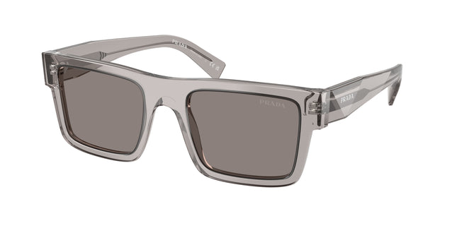 Prada PR19WS Rectangle Sunglasses  10J80Q-Hematite 52-145-21 - Color Map Grey