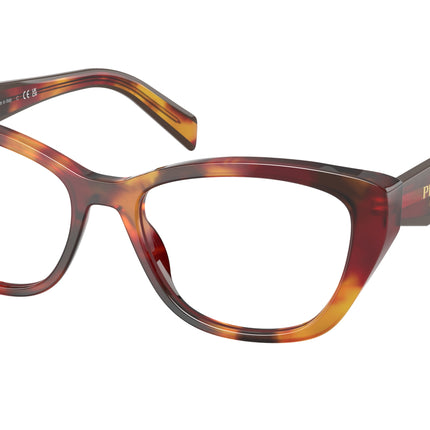 Prada PR19WV Cat Eye Eyeglasses  22A1O1-Poppy Tortoise 53-140-17 - Color Map Tortoise