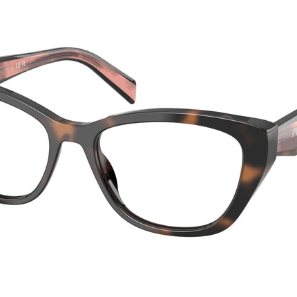 Prada PR19WV Cat Eye Eyeglasses  23A1O1-Mauve Tortoise 53-140-17 - Color Map Tortoise