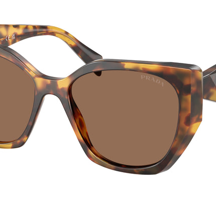 Prada PR19ZS Pillow Sunglasses  14L06B-Honey Tortoise 55-145-17 - Color Map Tortoise
