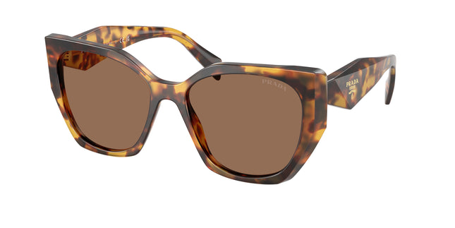 Prada PR19ZS Pillow Sunglasses  14L06B-Honey Tortoise 55-145-17 - Color Map Tortoise