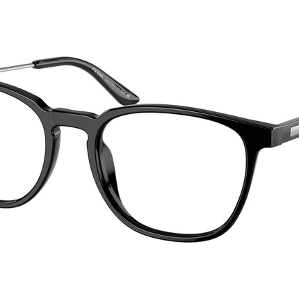 Prada PR19ZVF Pillow Eyeglasses  1AB1O1-Black 54-140-18 - Color Map Black