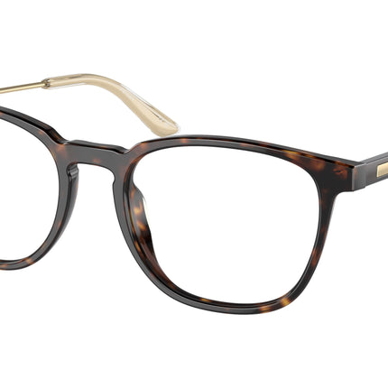 Prada PR19ZVF Pillow Eyeglasses  2AU1O1-Havana 54-140-18 - Color Map Tortoise