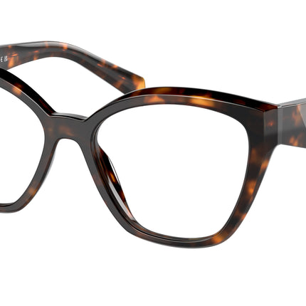 Prada PR20ZV Irregular Eyeglasses  14L1O1-Honey Tortoise 54-145-17 - Color Map Tortoise