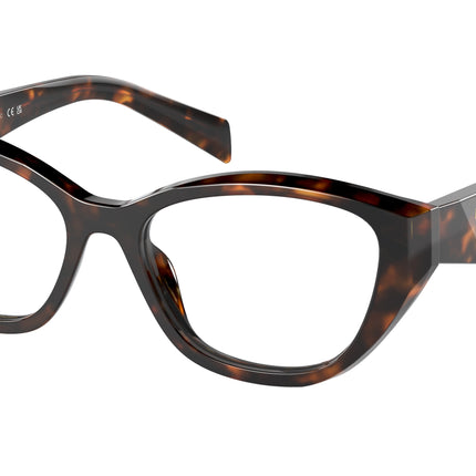 Prada PR21ZV Irregular Eyeglasses  14L1O1-Honey Tortoise 53-145-17 - Color Map Tortoise