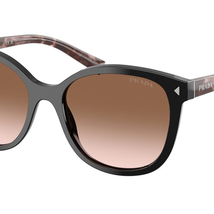 Prada PR22ZSF Square Sunglasses  28F90P-Black 55-145-16 - Color Map Black
