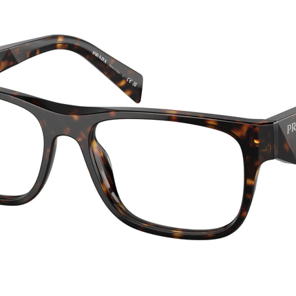 Prada PR22ZVF Pillow Eyeglasses  19J1O1-Loden/Black 56-145-16 - Color Map Green