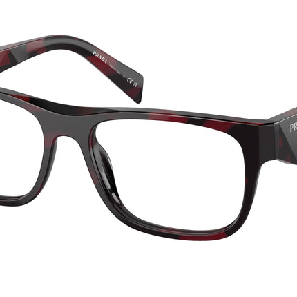 Prada PR22ZV Pillow Eyeglasses  16L1O1-Etruscan/Purple Tortoise 55-145-17 - Color Map Red