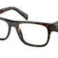 Prada PR22ZV Pillow Eyeglasses  19J1O1-Loden/Black 55-145-17 - Color Map Green
