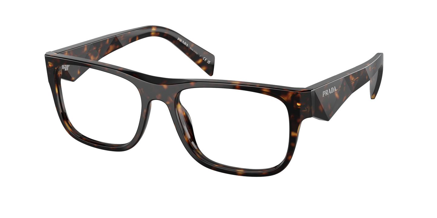 Prada PR22ZV Pillow Eyeglasses  19J1O1-Loden/Black 55-145-17 - Color Map Green