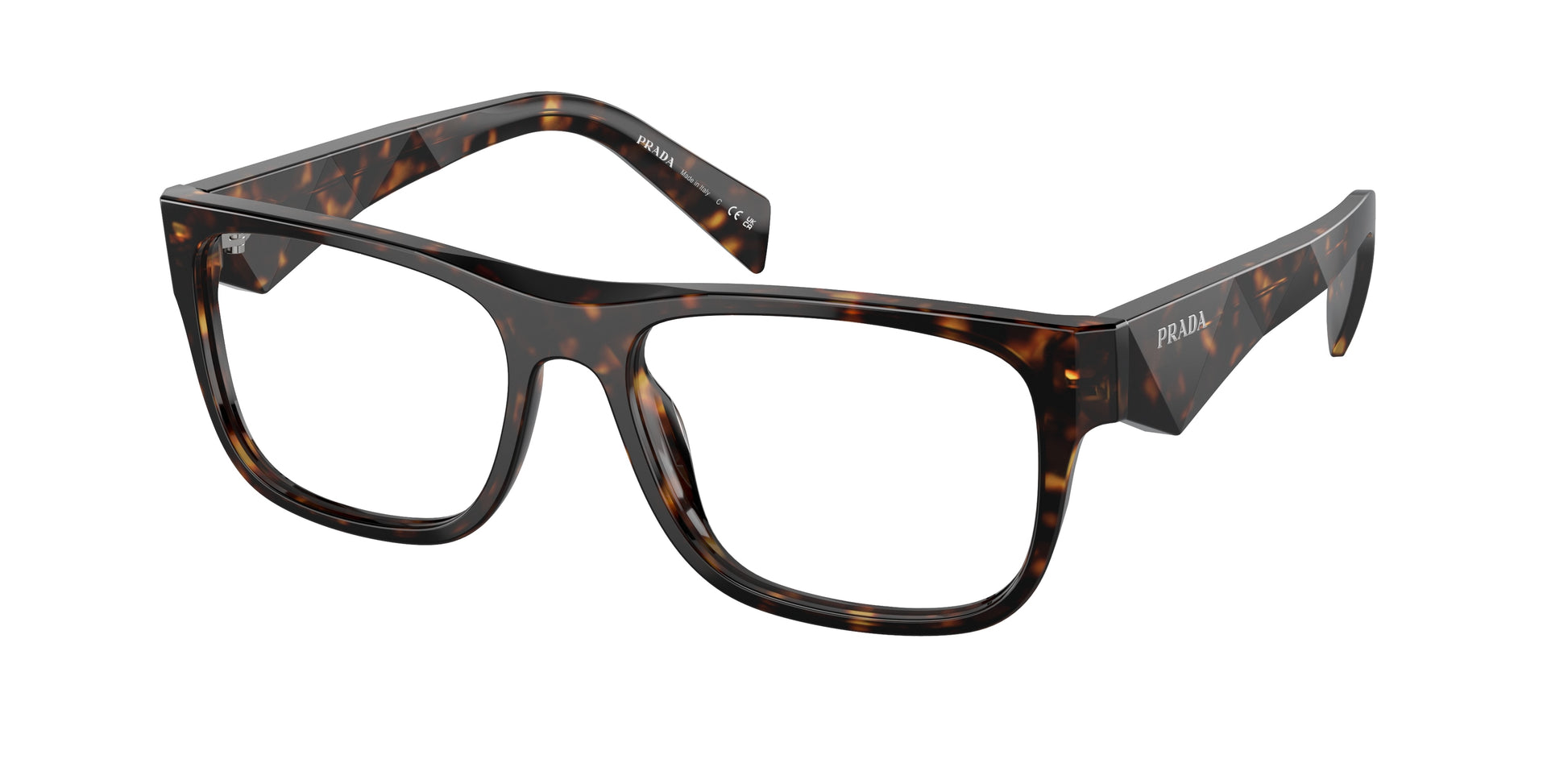 Prada PR22ZV Pillow Eyeglasses  19J1O1-Loden/Black 55-145-17 - Color Map Green