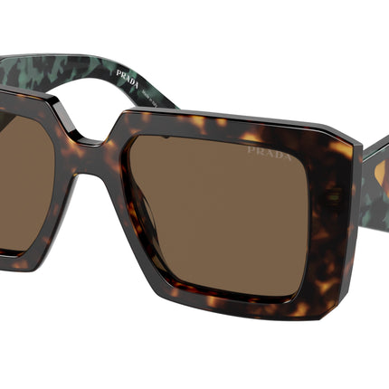 Prada PR23YS Square Sunglasses  2AU06B-Tortoise 51-140-19 - Color Map Tortoise