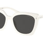 Prada PR23ZSF Square Sunglasses  1425S0-Talc 55-145-17 - Color Map White