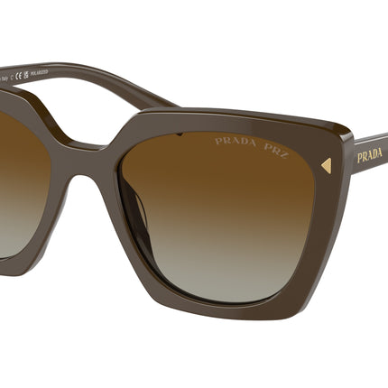 Prada PR23ZS Square Sunglasses  11J6E1-Loden 54-145-18 - Color Map Brown